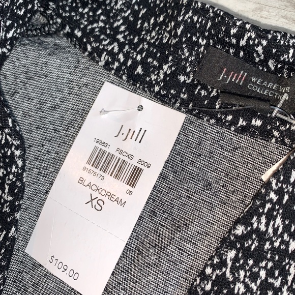 J Jill Black Open Front Cardigan Size XS NWT - Picture 2 of 3